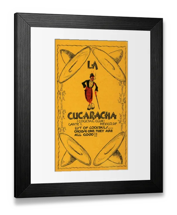 Framed Print : La Cucaracha Framed Print : La Cucaracha