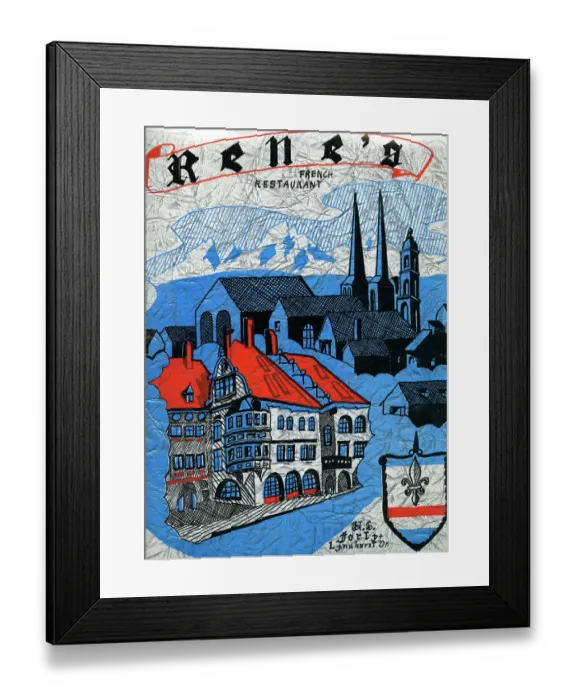 Framed Print : Rene's French Restaurant Framed Print : Rene's French Restaurant