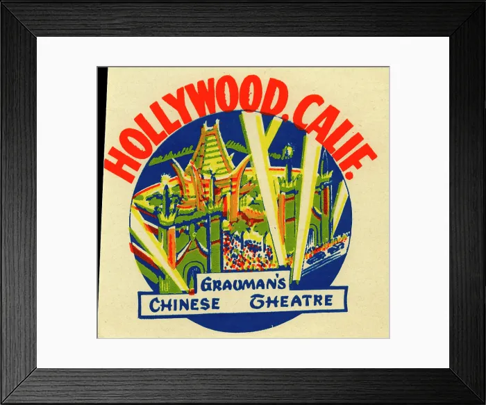 Framed Print : Graumen's Chinese Theatre Framed Print : Graumen's Chinese Theatre