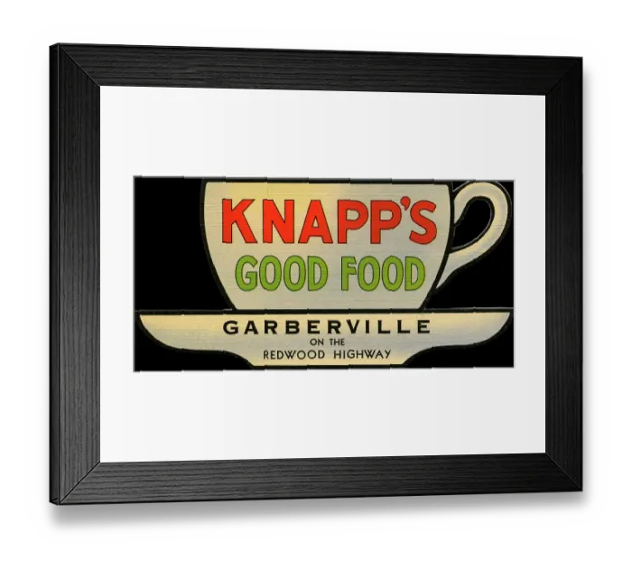 Framed Print : Knapp's Good Food Framed Print : Knapp's Good Food