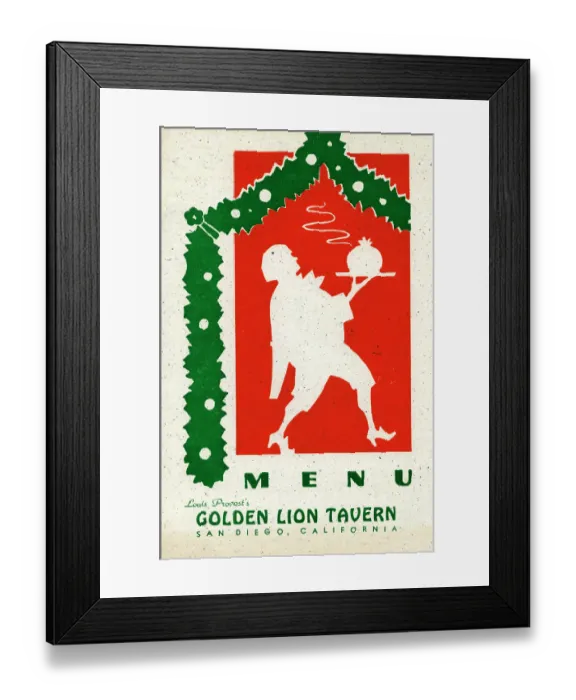 Framed Print : Golden Lion Tavern, Christmas Framed Print : Golden Lion Tavern, Christmas