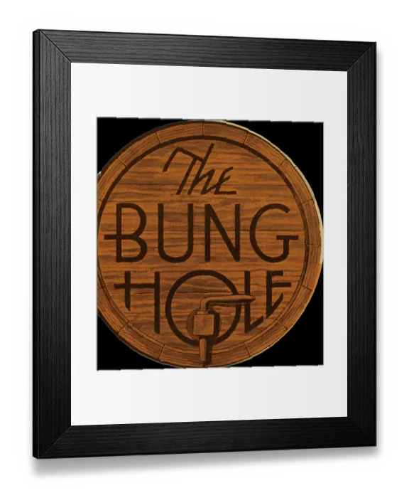 Framed Print : Bung Hole, The Framed Print : Bung Hole, The
