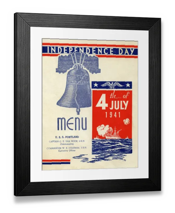 Framed Print : U.S.S. Portland, Independence Day Framed Print : U.S.S. Portland, Independence Day