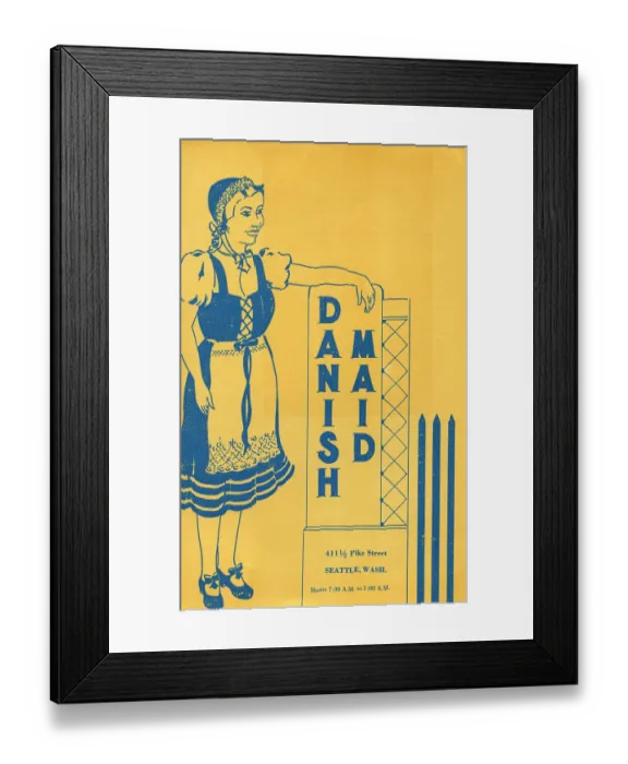 Framed Print : Danish Maid Framed Print : Danish Maid