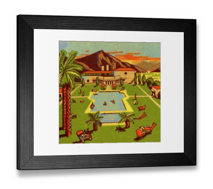 Framed Print : Hotel swimming pool Framed Print : Hotel swimming pool