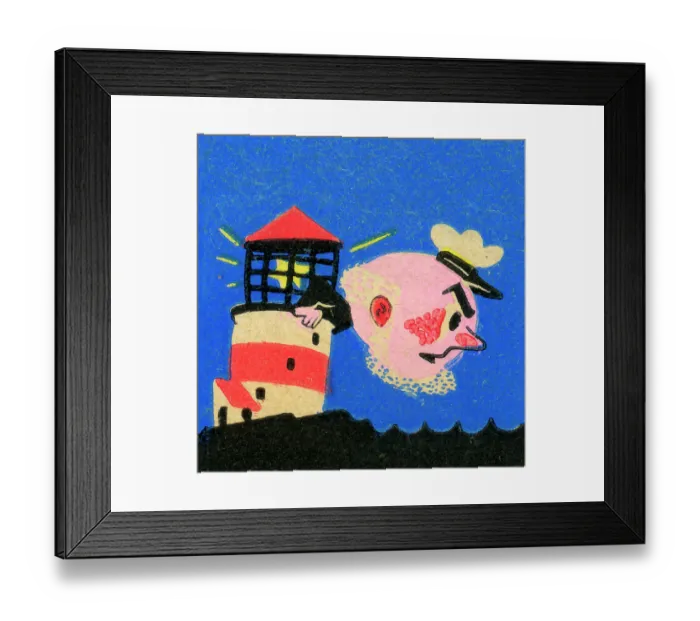 Framed Print : Man in lighthouse Framed Print : Man in lighthouse