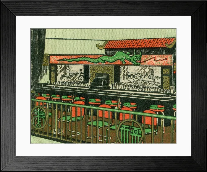 Framed Print : Interior Chinese restaurant Framed Print : Interior Chinese restaurant