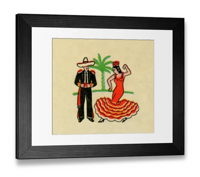 Framed Print : Latin couple dancing Framed Print : Latin couple dancing