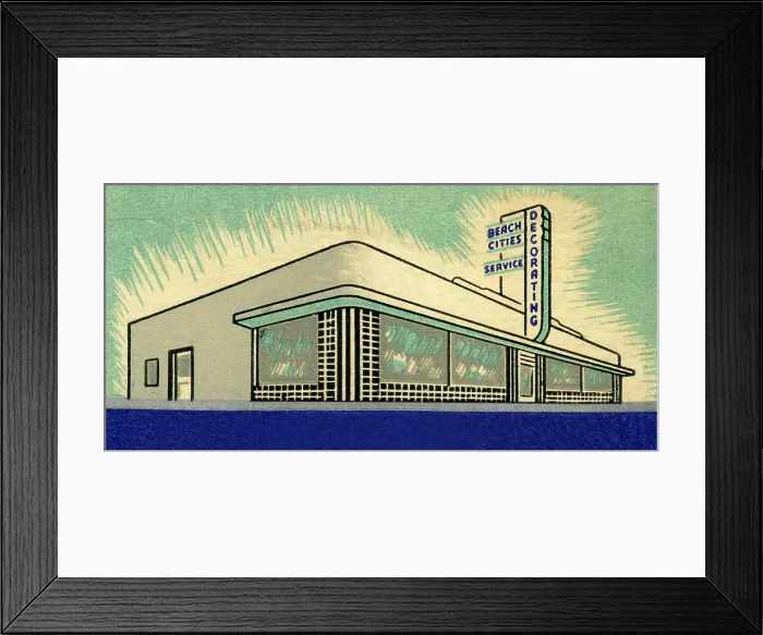 Framed Print : Beach Cities Decorating Service storefront Framed Print : Beach Cities Decorating Service storefront