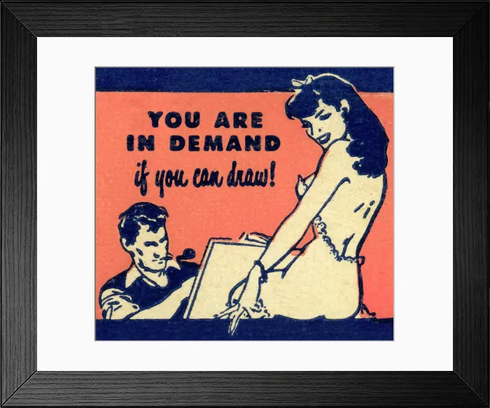 Framed Print : Artist and model Framed Print : Artist and model