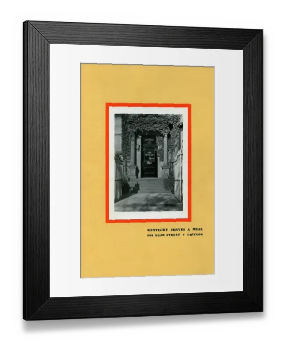 Framed Print : Kentucky Serves a Meal Framed Print : Kentucky Serves a Meal