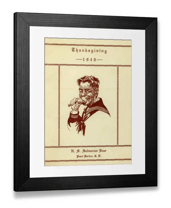 Framed Print : U.S. Submarine Base, Thanksgiving Framed Print : U.S. Submarine Base, Thanksgiving