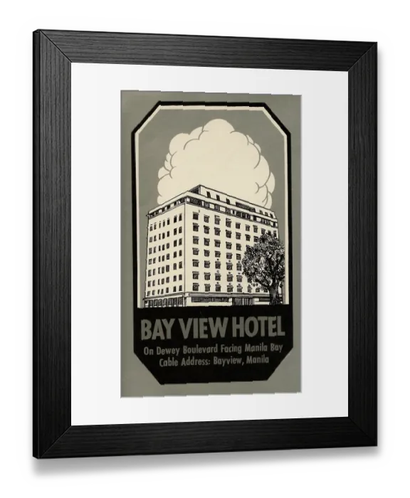 Framed Print : Bay View Hotel Framed Print : Bay View Hotel