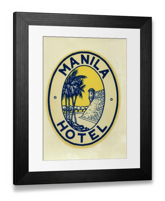 Framed Print : Manila Hotel Framed Print : Manila Hotel