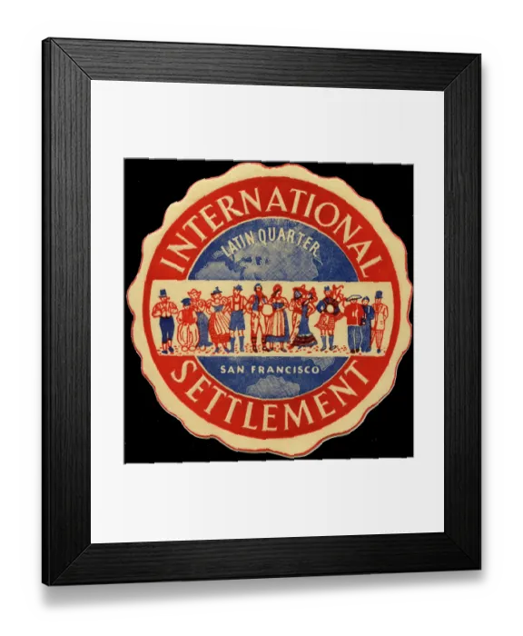 Framed Print : International Settlement Framed Print : International Settlement