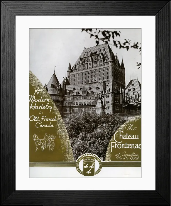 Framed Print : Chateau Frontenac Framed Print : Chateau Frontenac