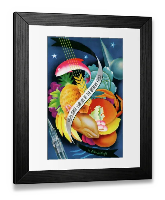 Framed Print : Foods Made Famous at the World's Fairs