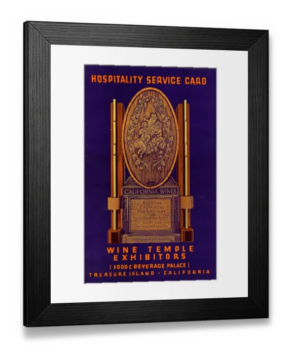 Framed Print : Wine Temple Exhibitors
