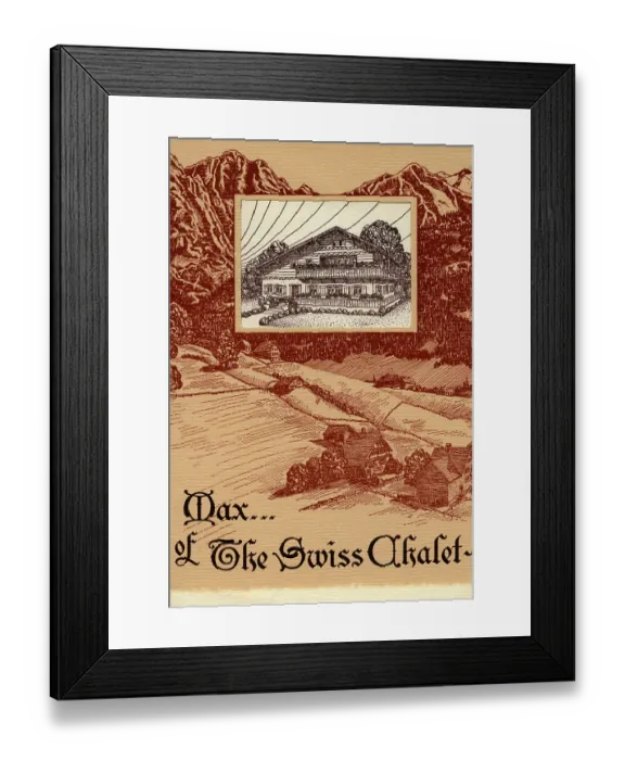 Framed Print : Swiss Chalet Framed Print : Swiss Chalet