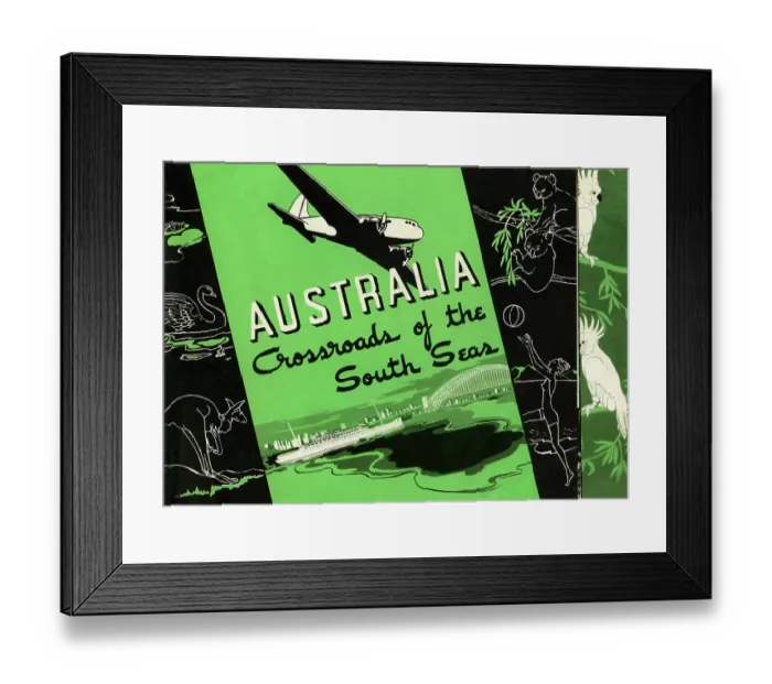 Framed Print : Australia, Crossroads of the South Seas Framed Print : Australia, Crossroads of the South Seas