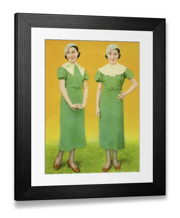 Framed Print : Two Young Women Framed Print : Two Young Women