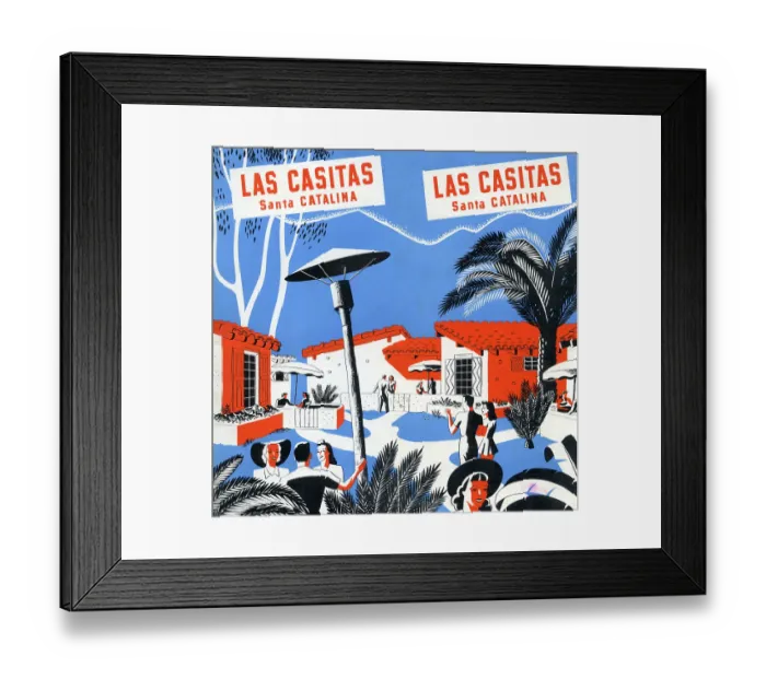 Framed Print : Las Casitas, Catalina Island