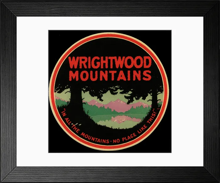 Framed Print : Wrightwood Mountains