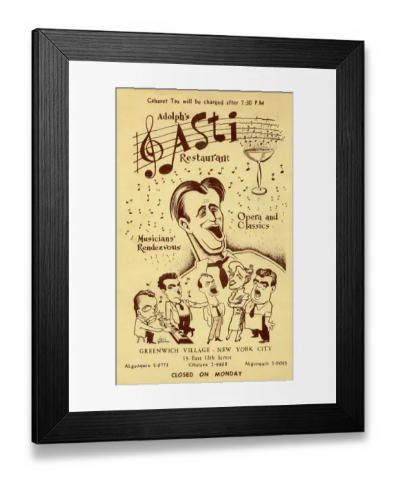 Framed Print : Adolph's Asti Restaurant Framed Print : Adolph's Asti Restaurant