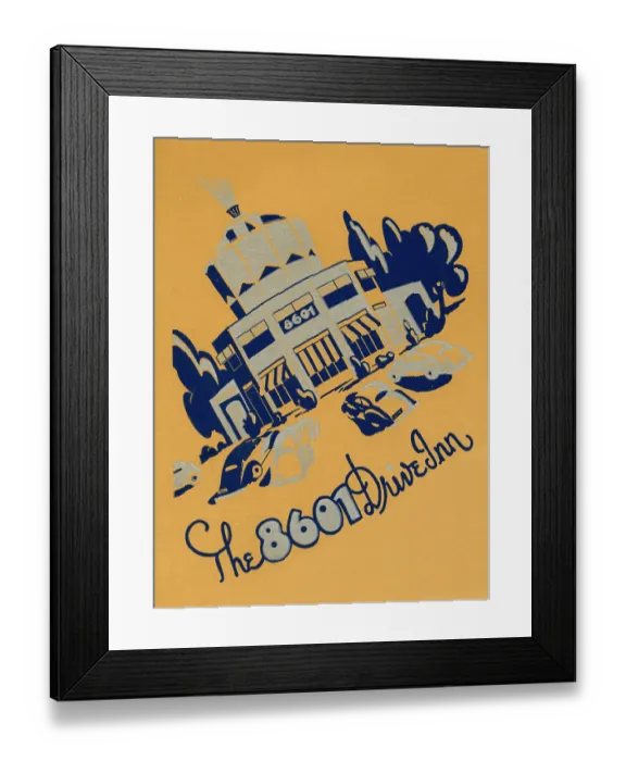Framed Print : 8601 Drive In, The Framed Print : 8601 Drive In, The