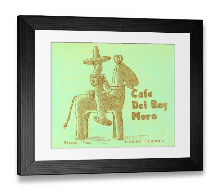 Framed Print : Cafe Del Rey Moro Framed Print : Cafe Del Rey Moro