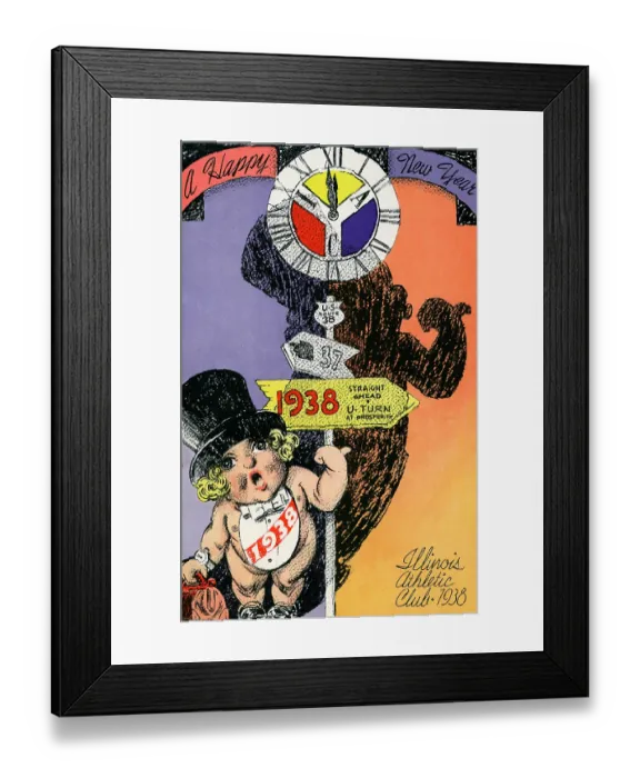 Framed Print : Illinois Athletic Club, New Year