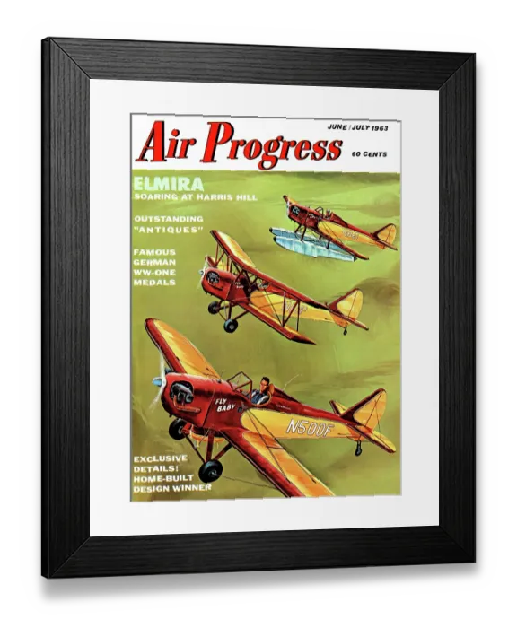 Framed Print : Three plane types showing progress of amateur aviation Framed Print : Three plane types showing progress of amateur aviation