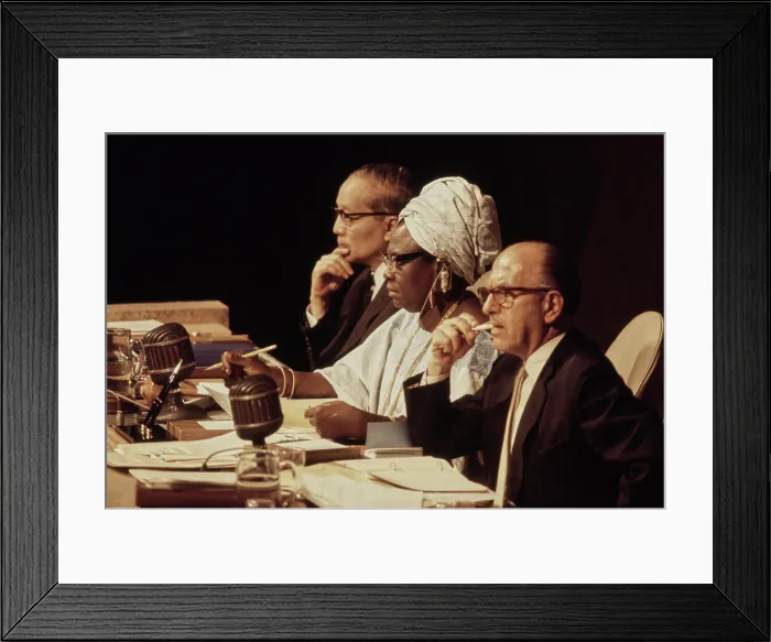Framed Print : U Thant, Angie Brooks And Constantin Stavropoulos Framed Print : U Thant, Angie Brooks And Constantin Stavropoulos