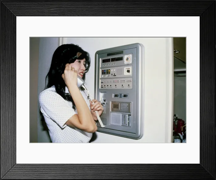 Framed Print : Wall-Mounted Communication System Framed Print : Wall-Mounted Communication System