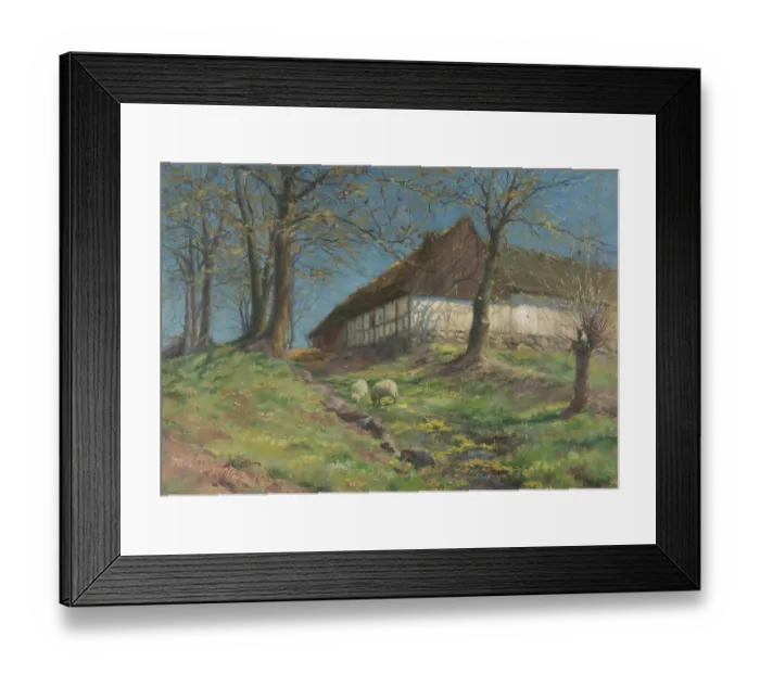 Framed Print : Farm In Skåne Framed Print : Farm In Skåne