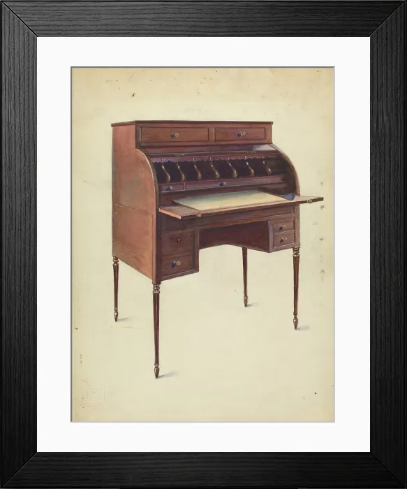 Framed Print : Roll-Top Desk Framed Print : Roll-Top Desk