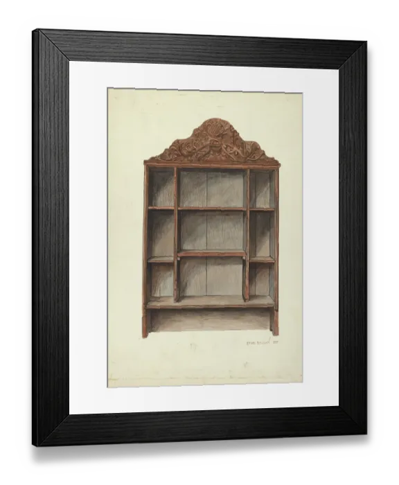 Framed Print : Hand Carved Cabinet Framed Print : Hand Carved Cabinet