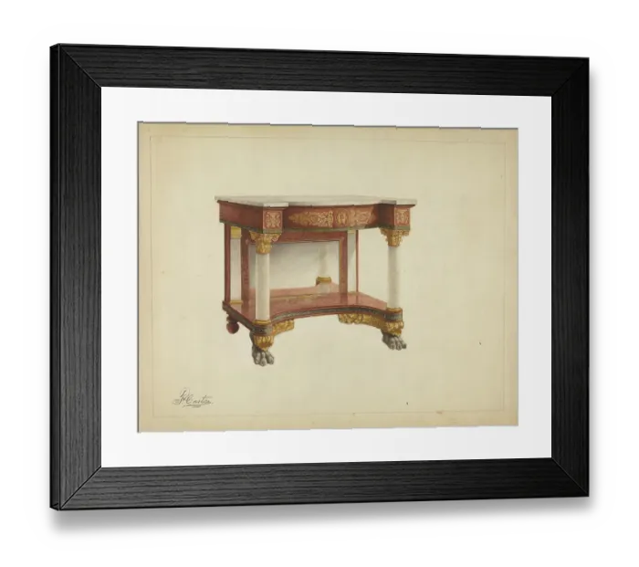 Framed Print : Console Table Framed Print : Console Table