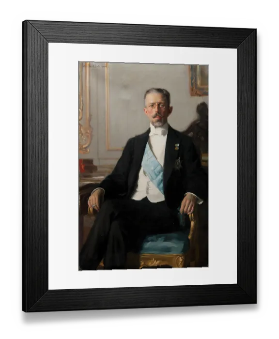 Framed Print : Gustav V (1858-1950) Framed Print : Gustav V (1858-1950)