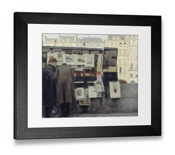 Framed Print : Bookseller On The Quai Des Grands-Augustins Framed Print : Bookseller On The Quai Des Grands-Augustins