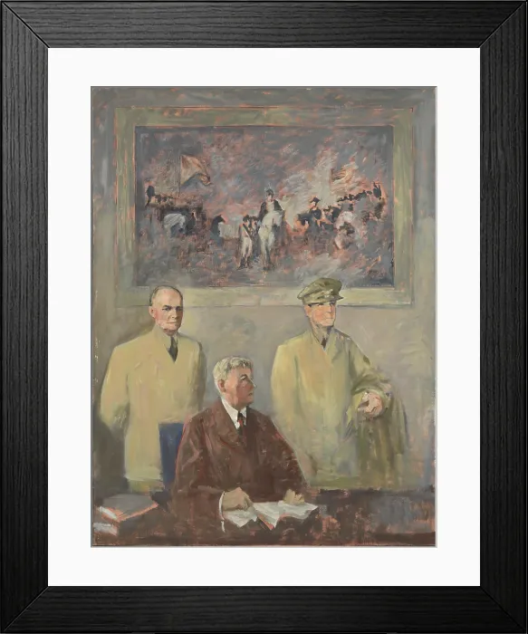 Framed Print : The High Command - Left Panel Framed Print : The High Command - Left Panel