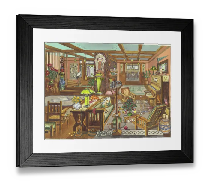 Framed Print : California Mission Style Interior Framed Print : California Mission Style Interior