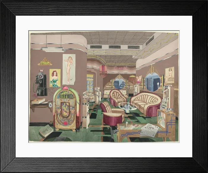 Framed Print : Cocktail Lounge Framed Print : Cocktail Lounge