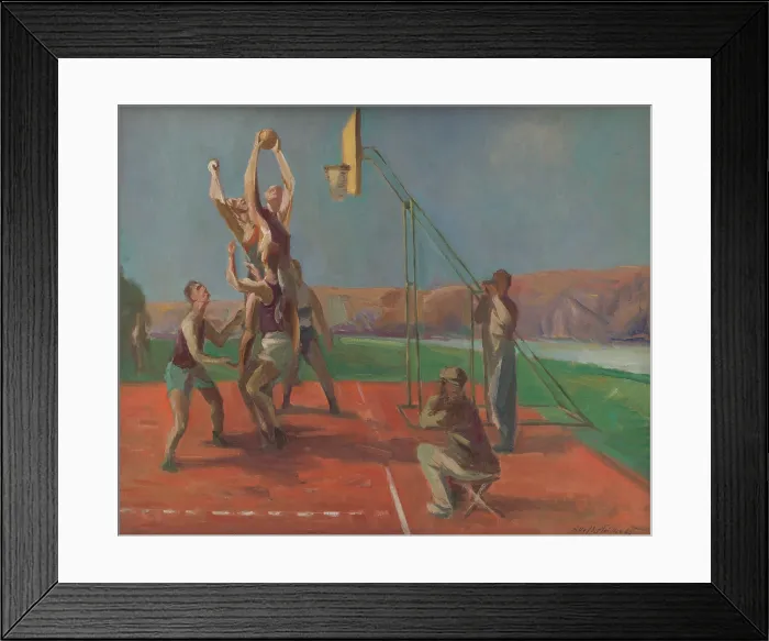 Framed Print : Basketball Players Framed Print : Basketball Players