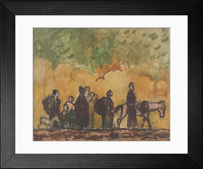 Framed Print : Refugees, 1945. Creator: Cyprian Majernik Framed Print : Refugees, 1945. Creator: Cyprian Majernik