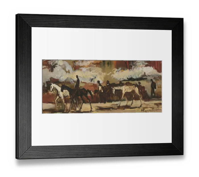 Framed Print : Riders, 1944. Creator: Cyprian Majernik. (Photo by Heritage Art / Heritage Framed Print : Riders, 1944. Creator: Cyprian Majernik. (Photo by Heritage Art / Heritage