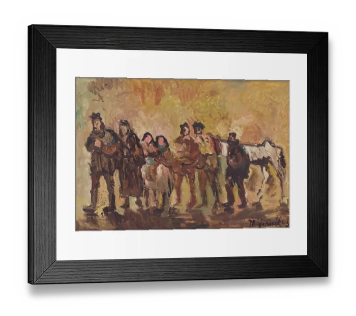 Framed Print : Exiles, 1943. Creator: Cyprian Majernik. (Photo by Heritage Art / Heritage Framed Print : Exiles, 1943. Creator: Cyprian Majernik. (Photo by Heritage Art / Heritage