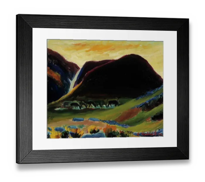 Framed Print : Reindeer In The Night Framed Print : Reindeer In The Night