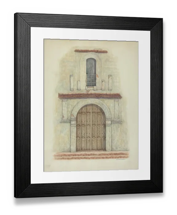 Framed Print : Arched Doorway Mission San Diego Framed Print : Arched Doorway Mission San Diego