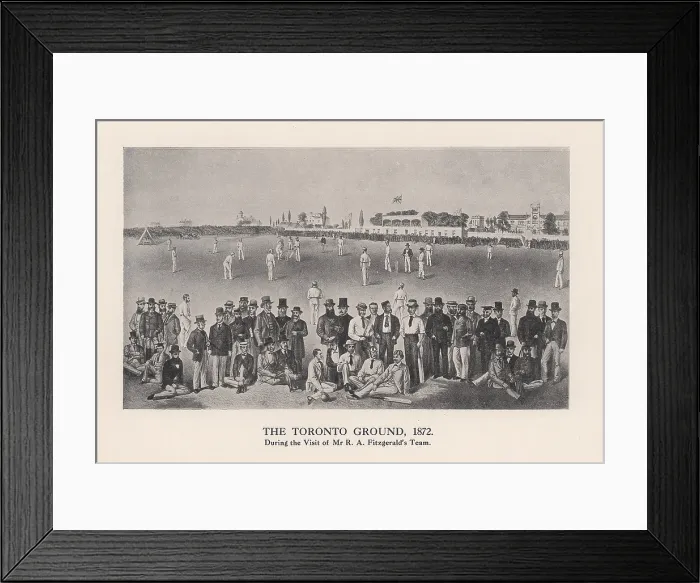 Framed Print : The Toronto Cricket Ground, 1872 (1912)
